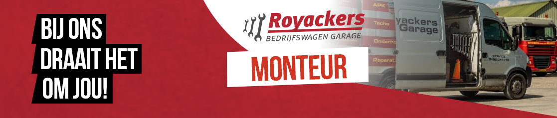 Vacature Monteur Garage Vrachtwagens