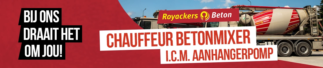 Chauffeur Betonmixer Aanhangerpomp